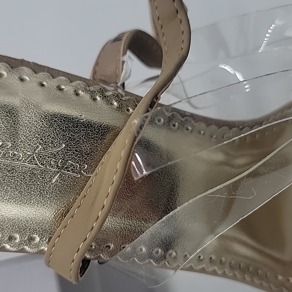 Johnathan Kayne Suntan Pageant Platform Sandal Heels New W/ Defect - Picture 8 of 8